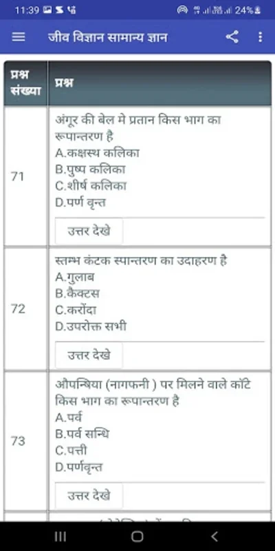 Biology Gk In Hindi 2023 for Android - Enhance Your Biology Knowledge