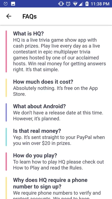 HQ Trivia for Android - Compete for Cash Prizes