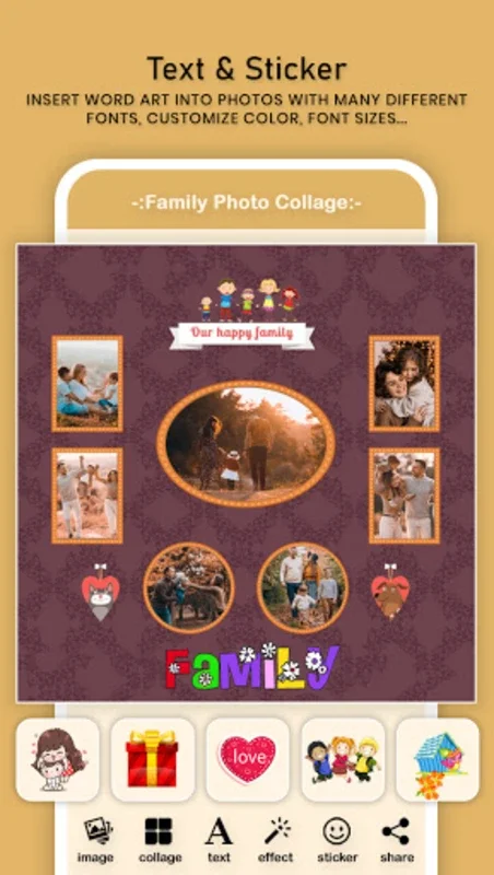 Family Photo Frame & Collage 2 for Android - Preserve Family Memories