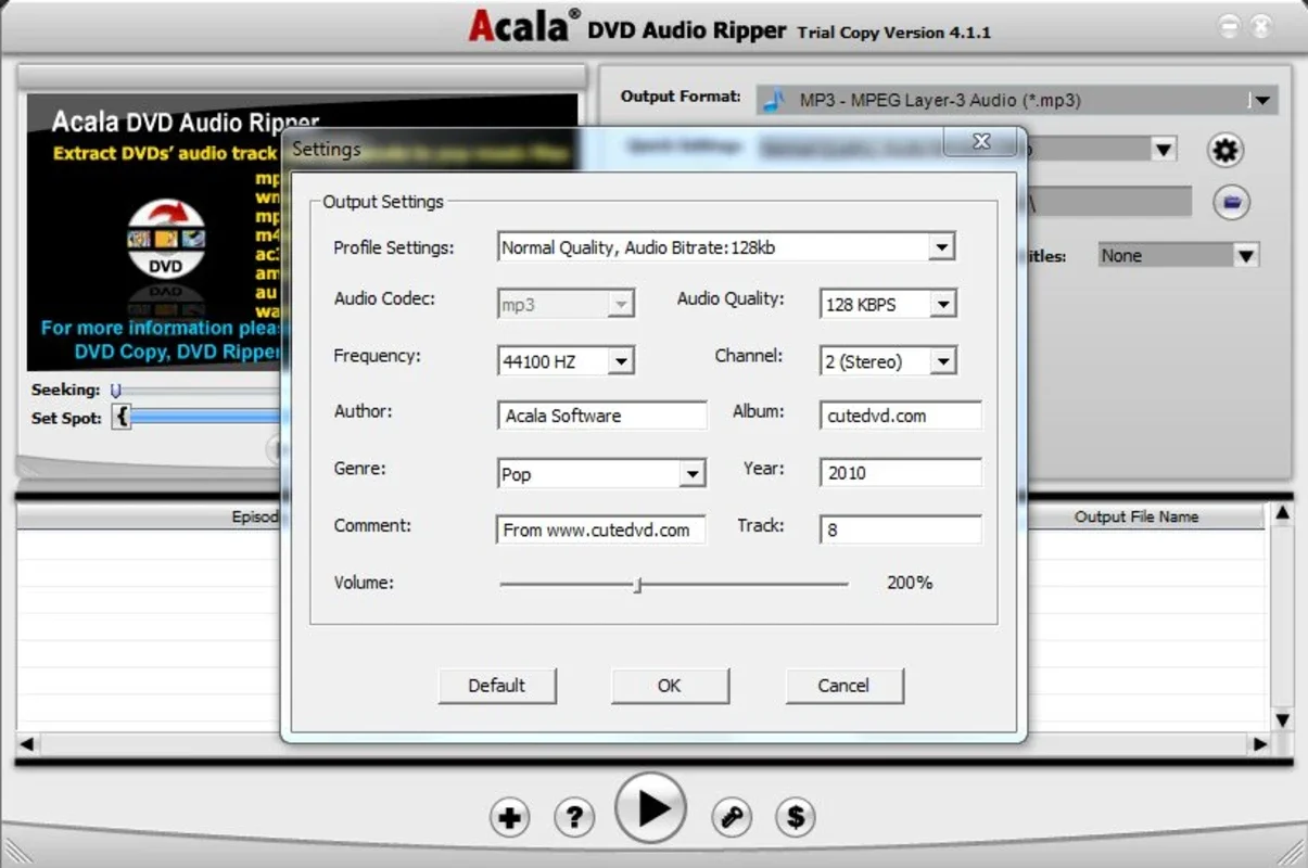 Acala DVD Audio Ripper: Fast & Easy DVD Audio Extraction for Windows