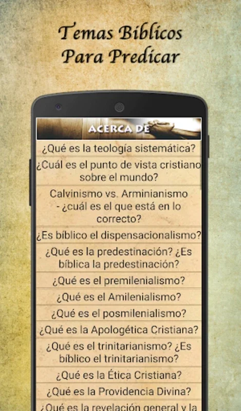 Temas Biblicos para predicar for Android - Enhance Your Preaching