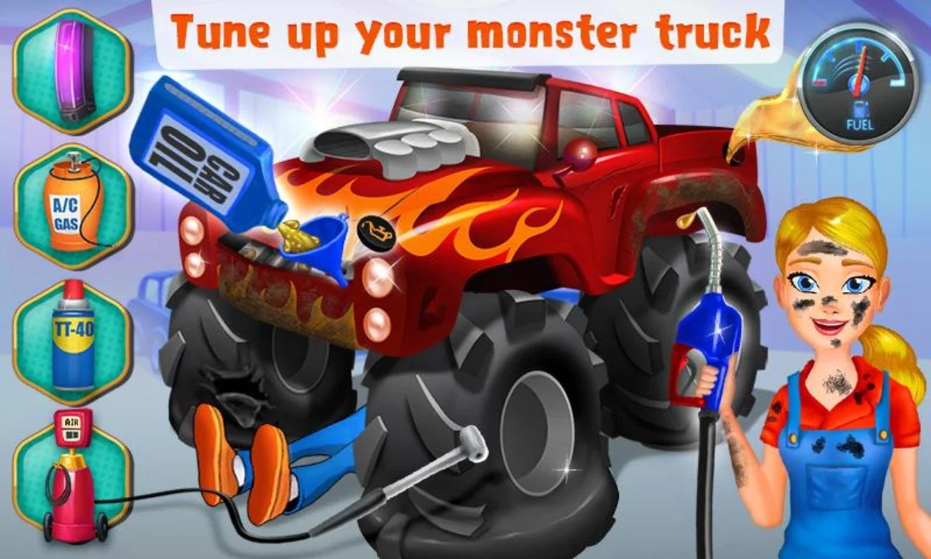 MonsterTruck for Android: Engaging Truck Fixing Game