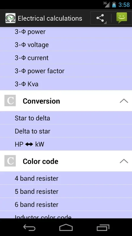 Electrical Calculations for Android: Simplify Electrical Computations