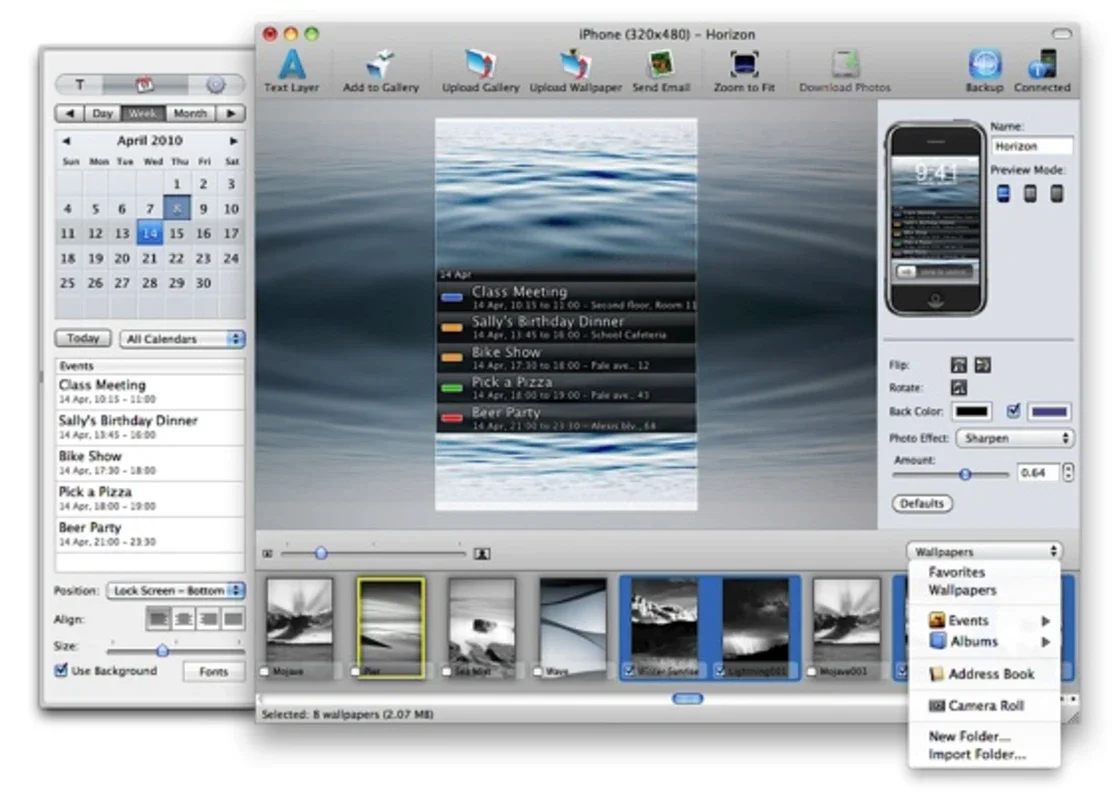 ImagePhone for Mac: Create iPhone/iPod Touch Wallpapers