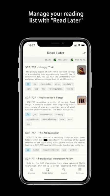 Only SCP: A SCP READER for Android - No Downloading Required