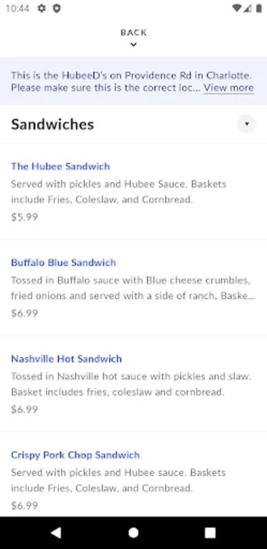 Hubee D for Android - Effortless Food Ordering