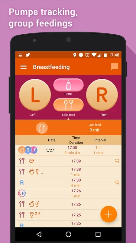 Breastfeeding App for Android - No Downloading Needed