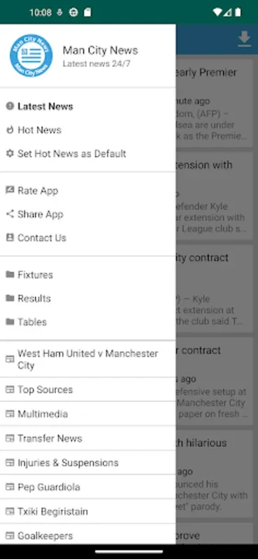 Manchester City Latest News for Android - Stay Informed