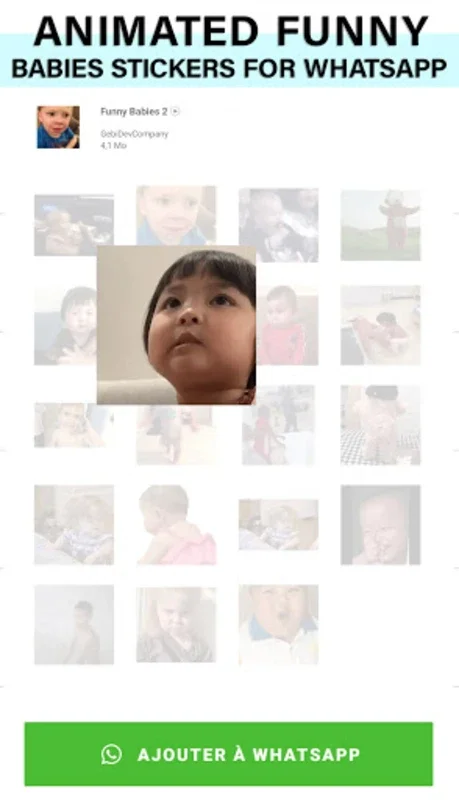 Animated baby WhatsApp Sticker for Android - Enhance Chats