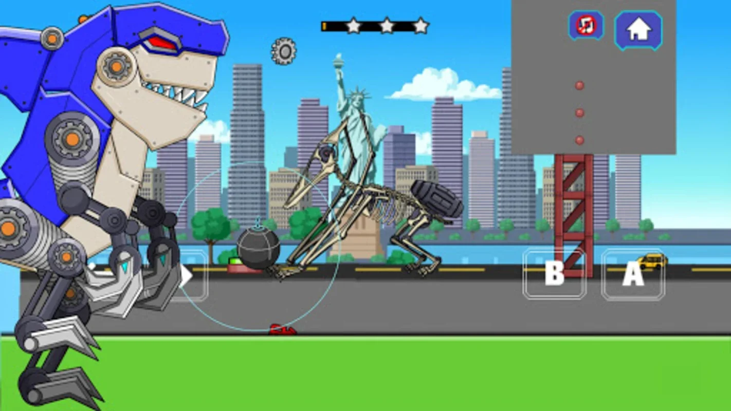 Pterosaur Dino Fossils Robot for Android - Build & Battle