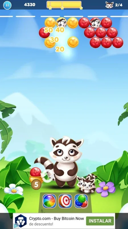 Raccoon Bubbles for Android - Engaging Bubble Shooter