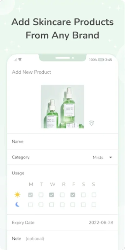 Skincare Diary for Android - Manage Your Skincare Routine