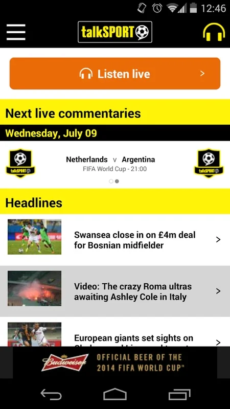 talkSPORT for Android - Unparalleled Sports Radio