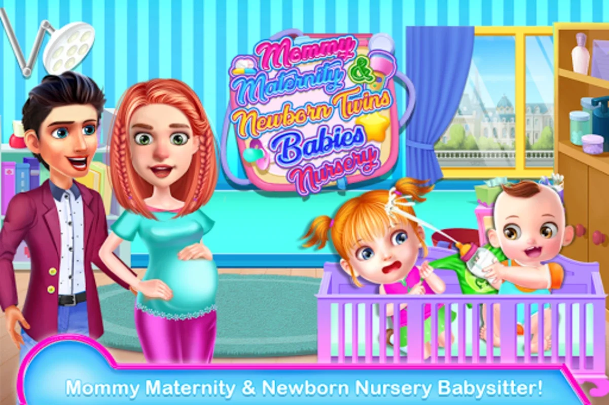 Mommy Maternity Newborn Twins Babies Nursery for Android - Realistic Parenting Sim