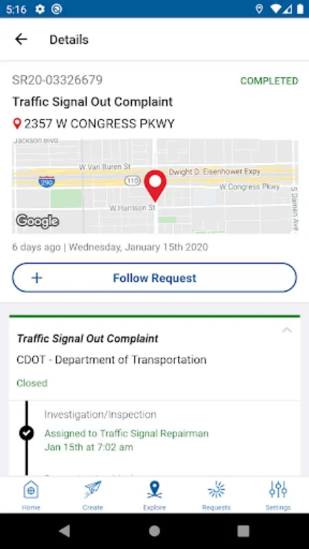 CHI311 for Android: Report Chicago City Issues