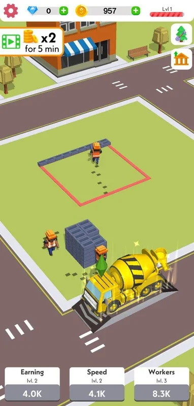 Idle Construction 3D for Android: Manage Workers and Build a City