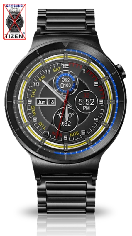 Chrono Flat HD Watch Face for Android - Customizable & Functional