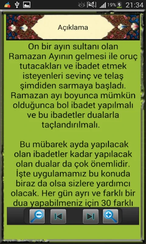 Ramazanda Her Güne Bir Dua for Android - Enhance Your Ramadan