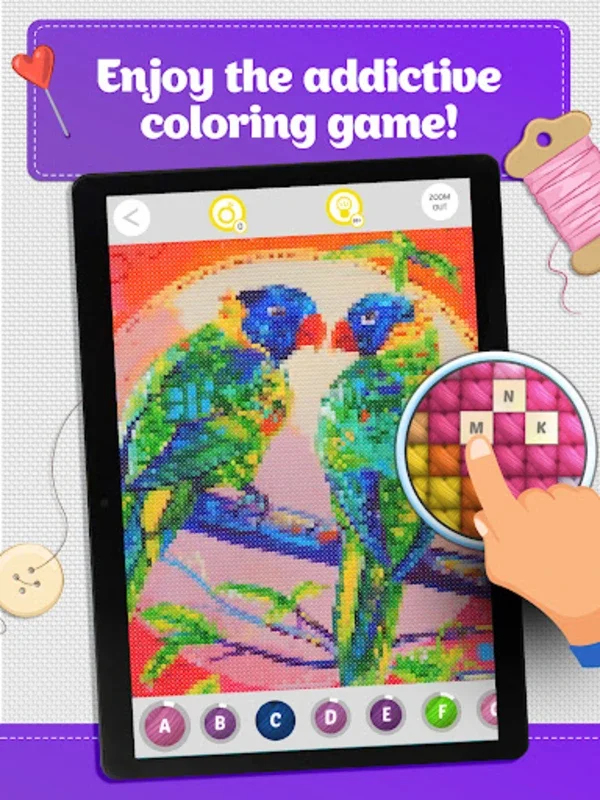 Cross Stitch Coloring Art for Android - Download the APK from AppHuts