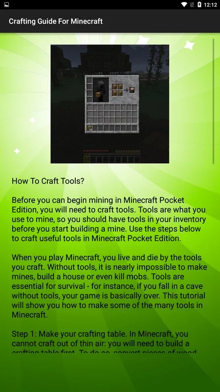 Crafting Guide For Minecraft for Android: Master the Game