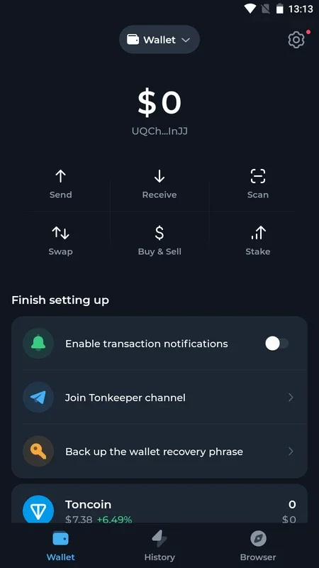 Tonkeeper: Secure Android Wallet for TON Cryptocurrency