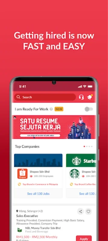 Maukerja for Android - Connect with Malaysian Jobs