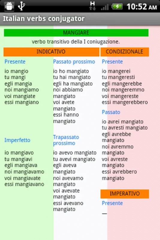 Verbi Italiani for Android - Master Italian Verb Conjugation