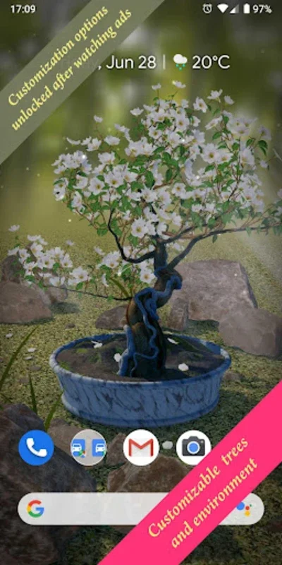 Bonsai 3D Live Wallpaper for Android - Serene Visuals