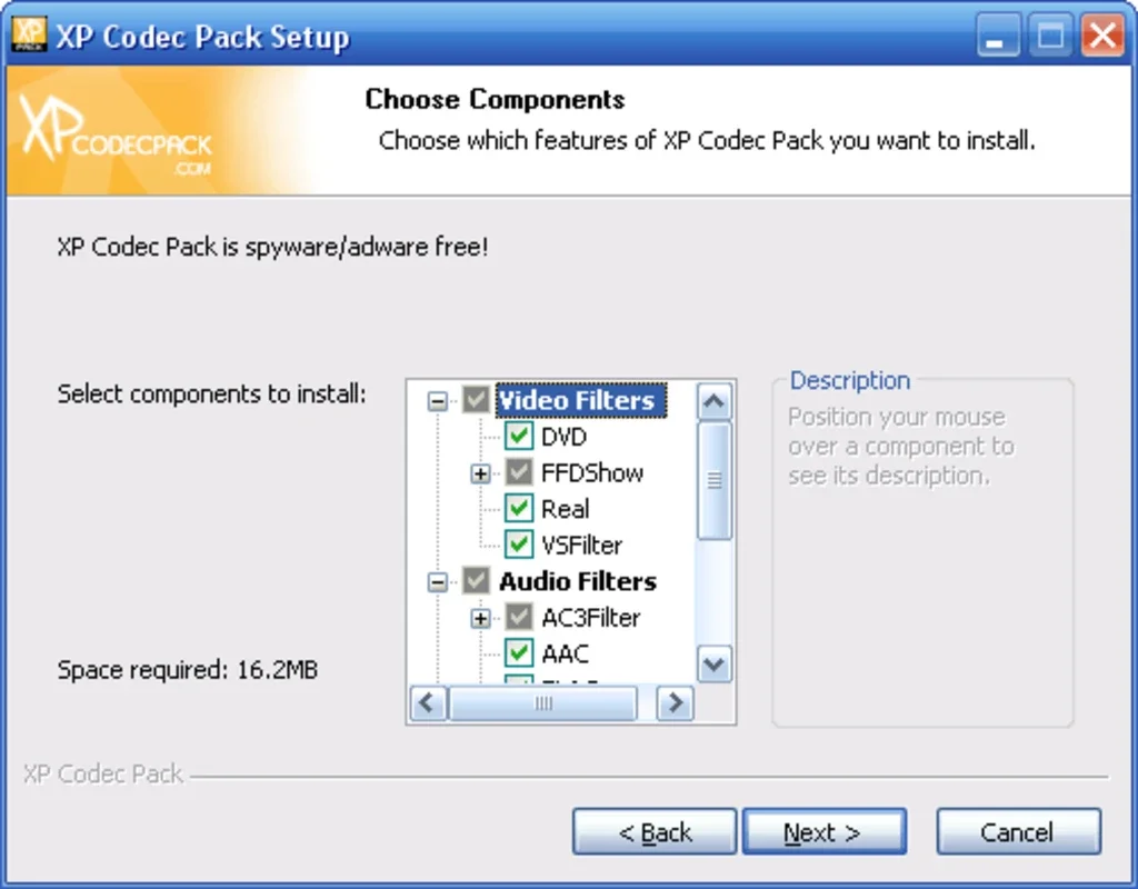 XP Codec Pack for Windows - Play All Media Files Easily