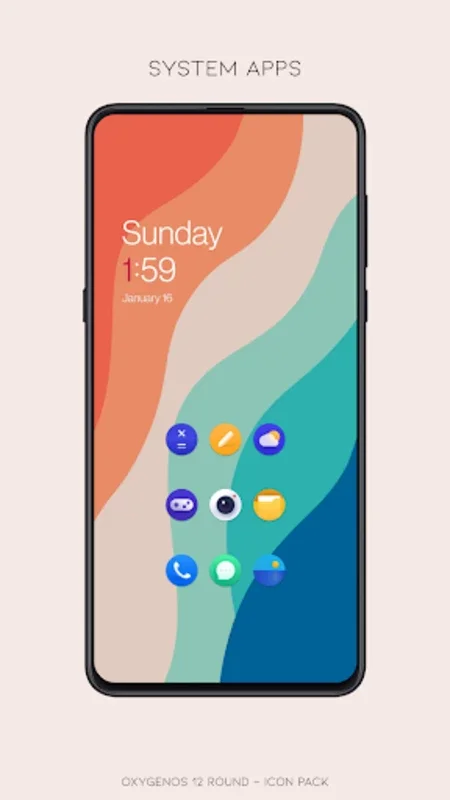 OxygenOS 12 round - icon pack for Android - Enhance Your Device's Look