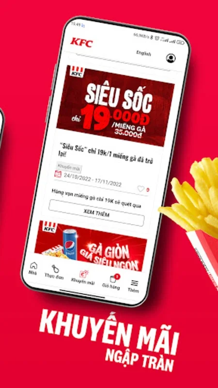 KFC Vietnam for Android - Download the App for On-the-Go Ordering