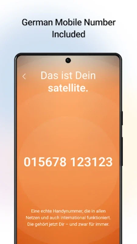 Satellite for Android - Connect Globally with German Number