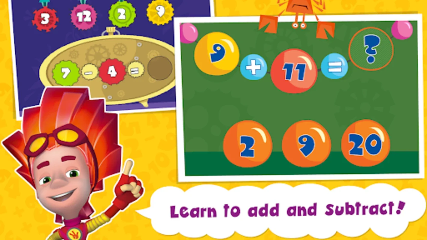 The Fixies Math Learning Games for Android - Fun Math Learning for Kids