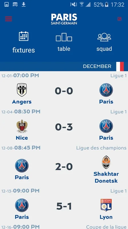 PSG Official for Android - Unparalleled Fan Experience