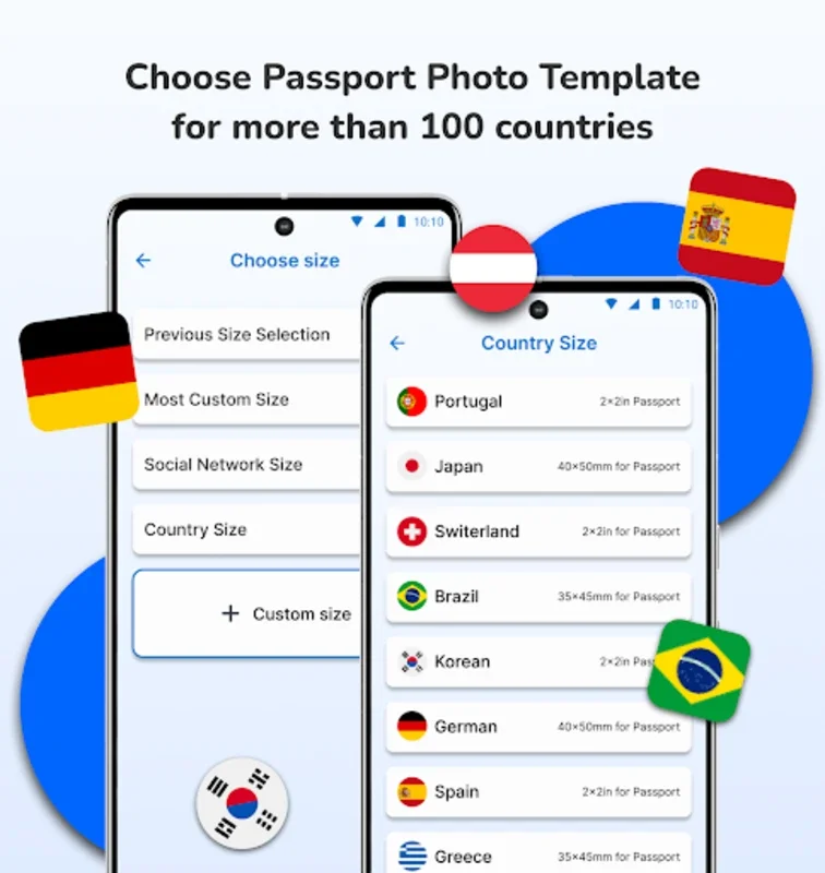 Passport size Photo for Android - Create Professional Passport Photos