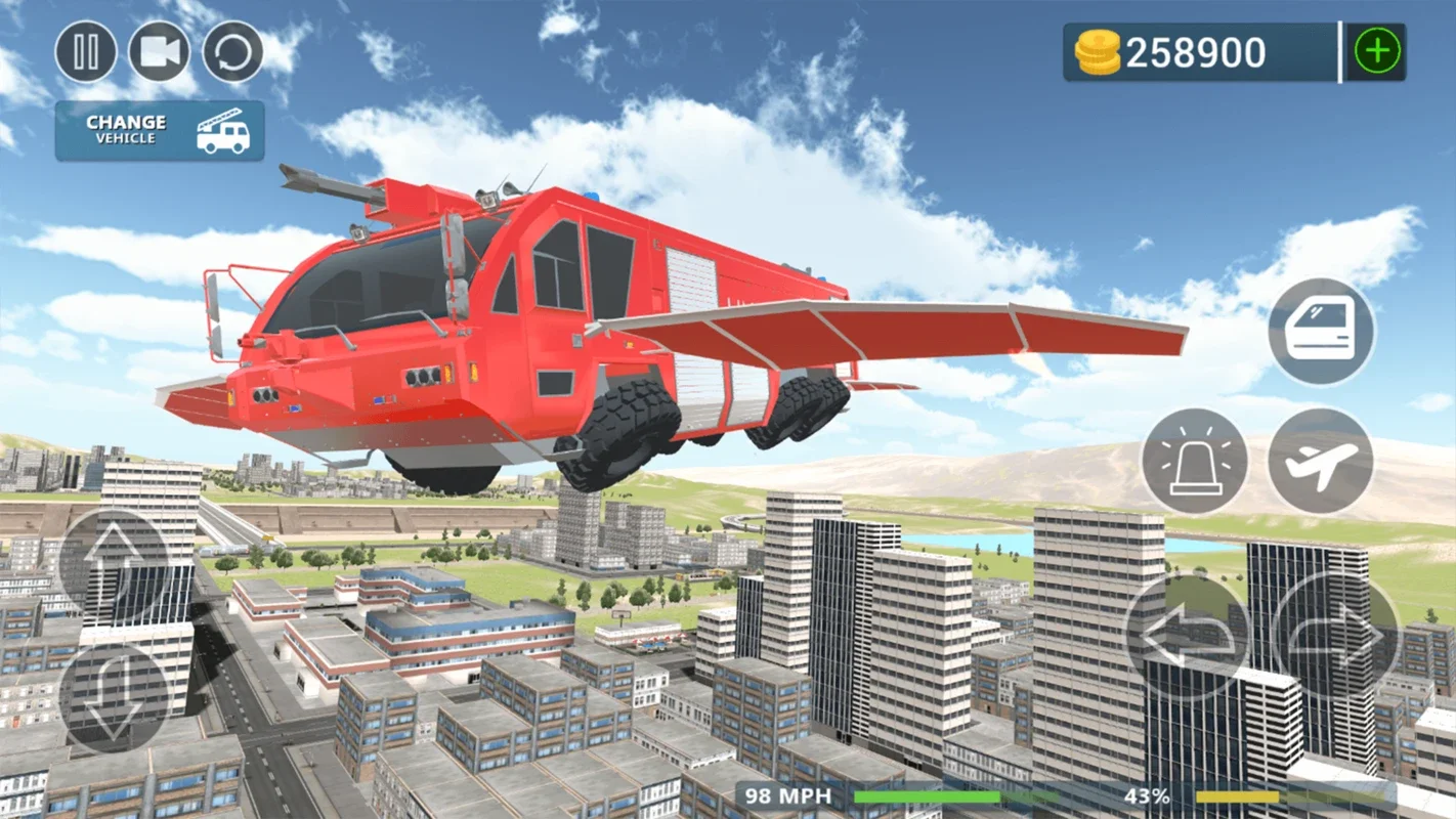 Fire Truck Flying Car for Android: Thrilling Firefighting