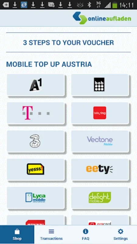 onlineaufladen for Android: Simplify Your Recharges