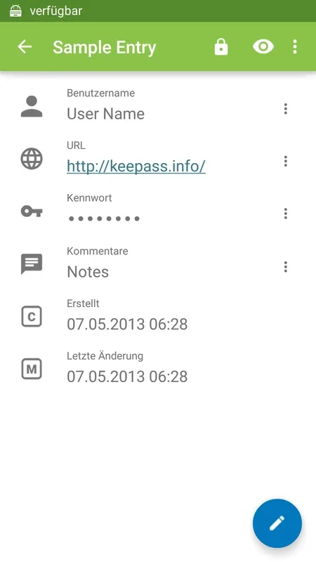 Keepass2Android for Android - Secure Password Management