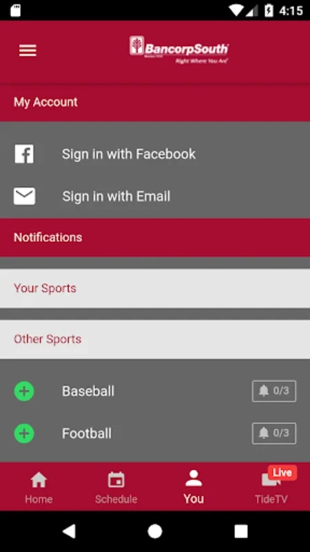 Alabama Gameday Live for Android - Enhance Your Sports Experience