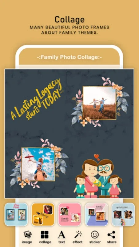 Family Photo Frame & Collage 2 for Android - Preserve Family Memories