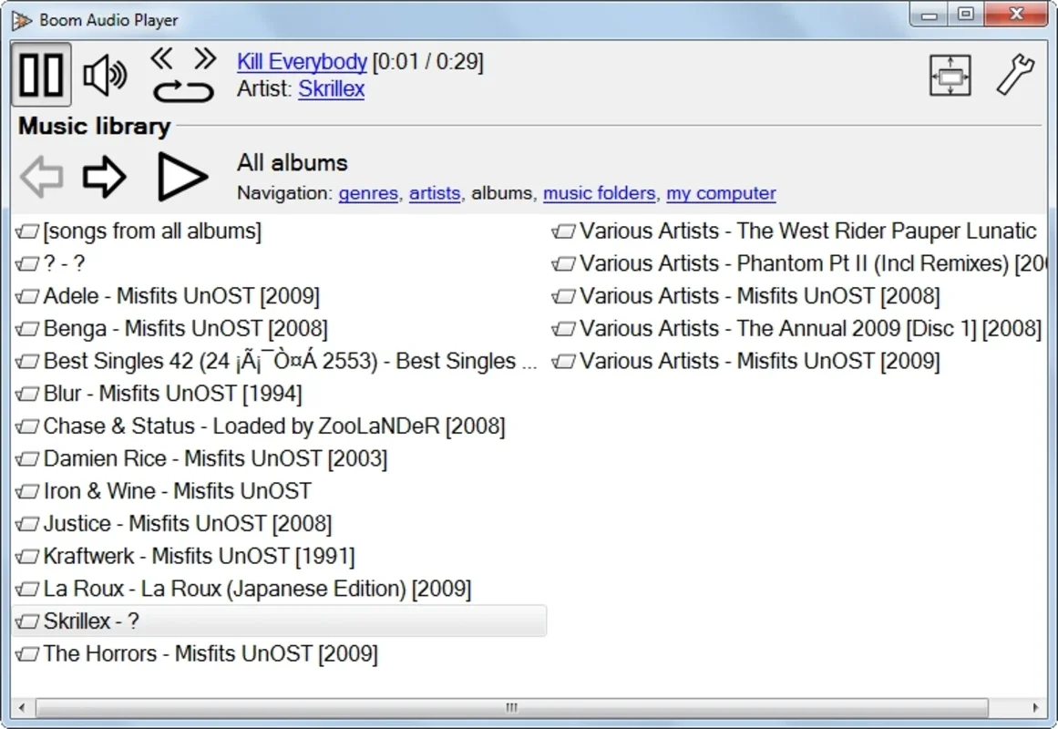 Boom for Windows - Simple Music Player