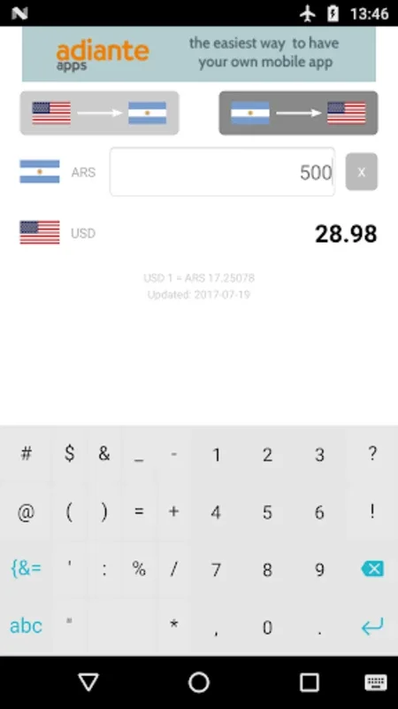 Dollar to Argentine Peso for Android - Efficient Currency Converter