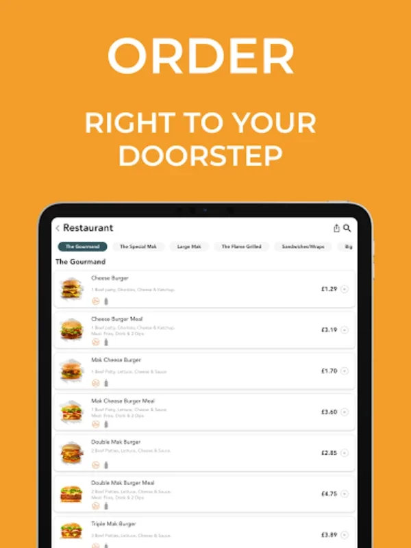 TiffinTom for Android - Quick Cuisine Delivery and Deals