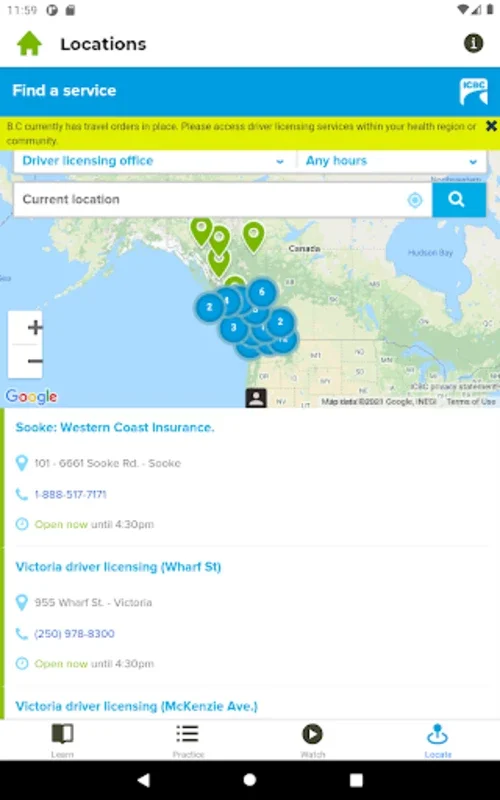 ICBC Practice Knowledge Test for Android - Key to Passing Class 7L Test