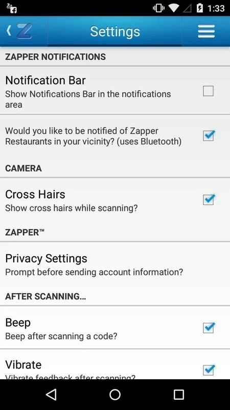 Zapper for Android: Cashless Payments with QR Code