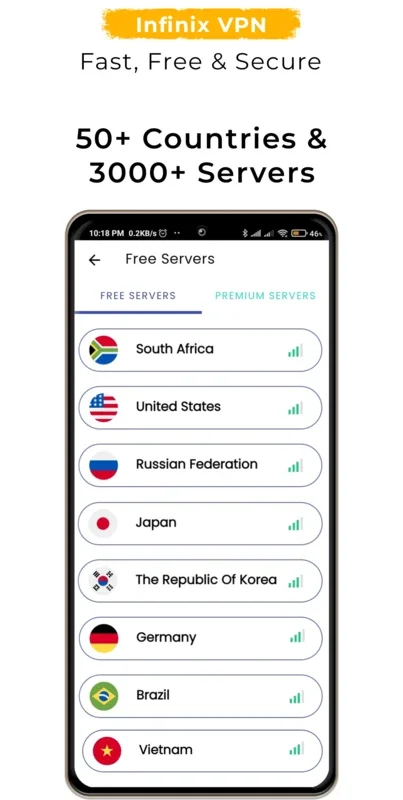 Infinix VPN: Secure & Fast VPN Proxy for Android