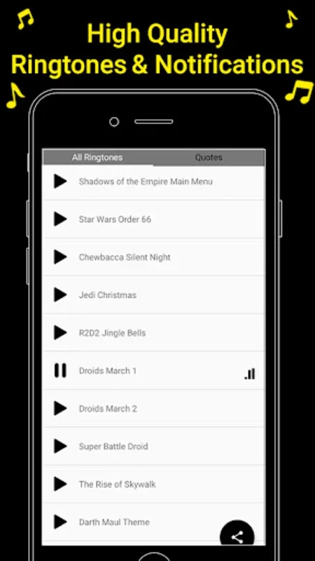 SW Ringtones for Android - Immerse in Space Saga