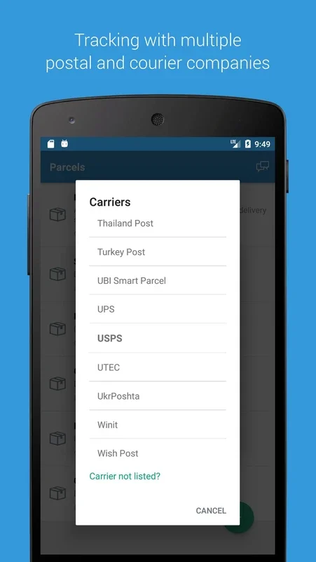 Parcels for Android - Track Packages Easily