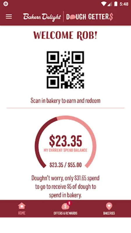 Bakers Delight Dough Getters for Android: Earn Rewards