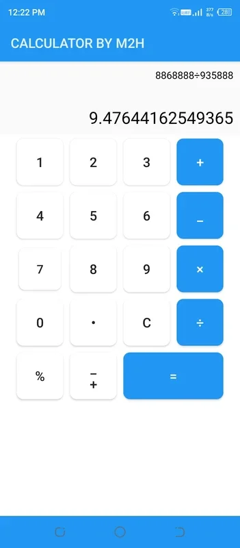 CALCULATOR BY M2H for Android: Simplify Your Math